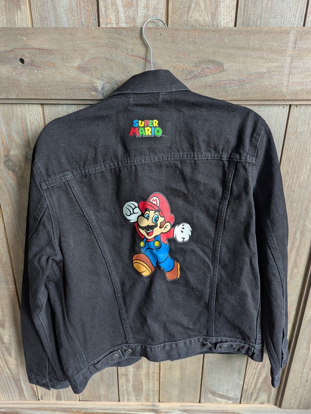 Levi x Super Mario Black Denim Jacket